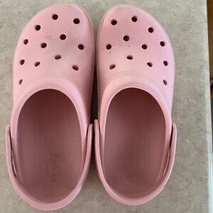 Women’s light pink size 7 crocs
